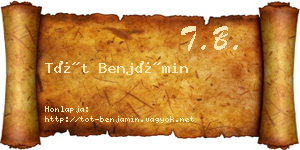 Tót Benjámin névjegykártya